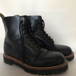 Dr. Martens Black Leather Boots Size 8 UK Size 6